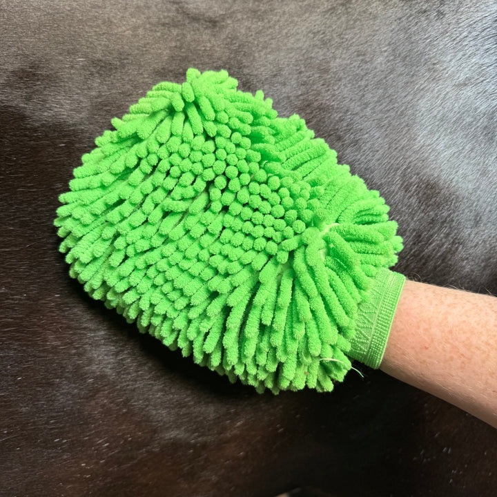 Gant de toilettage en microfibre