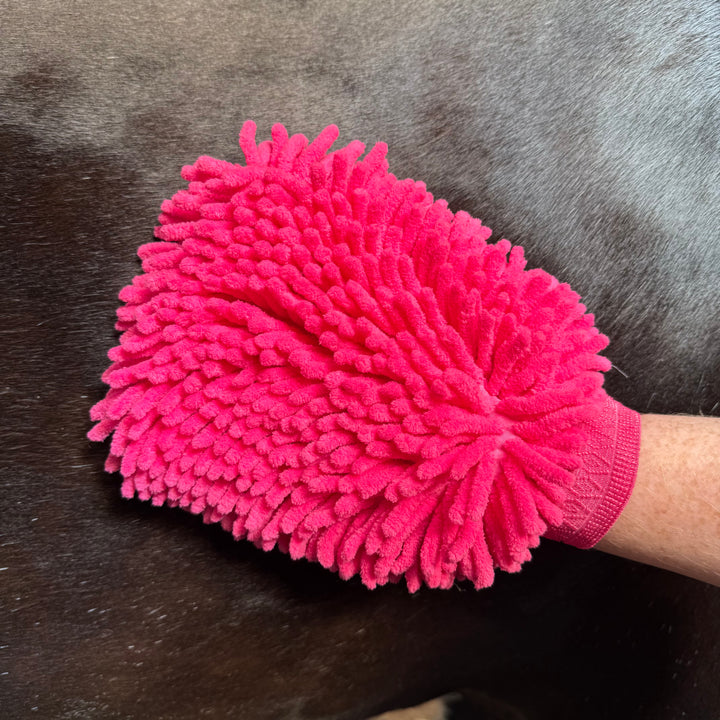 Gant de toilettage en microfibre