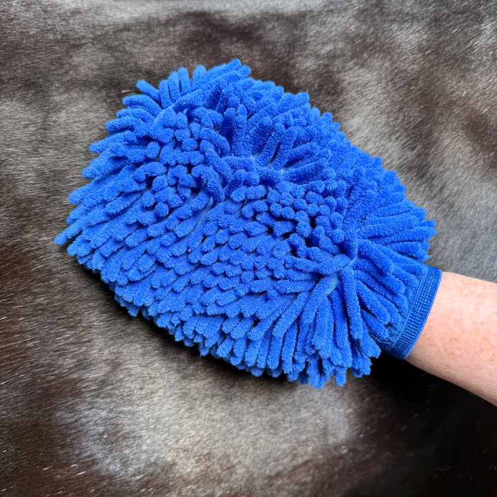 Gant de toilettage en microfibre