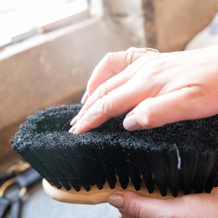 Brosse pour cheval douce en forme de Borstiq