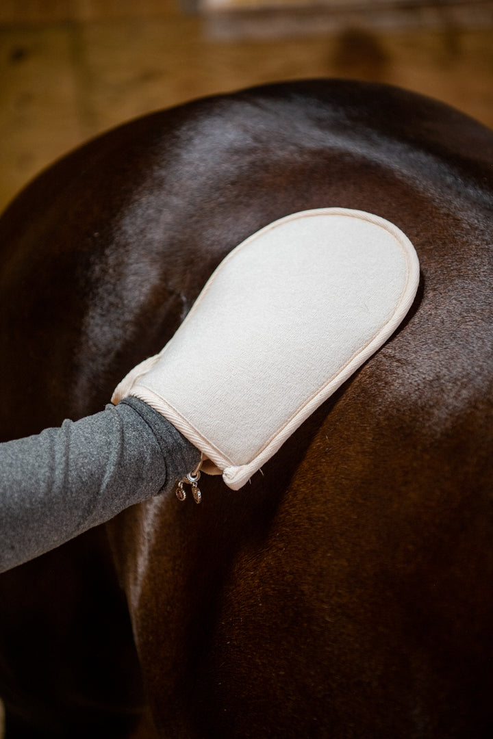 Doppelseitiger Pflegehandschuh mit Kaktus-Motiv