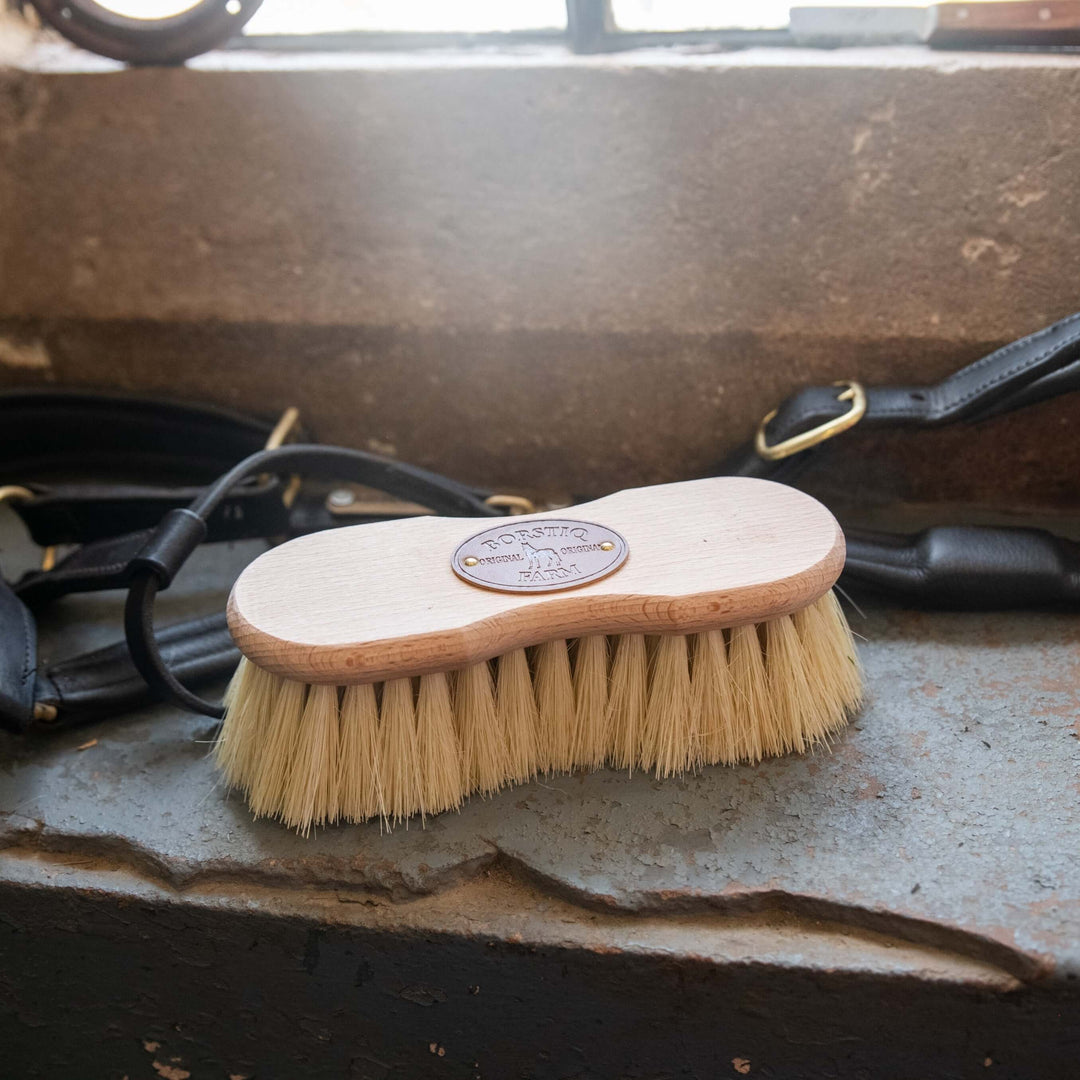 Brosse pour cheval en fibre Mex en forme de Borstiq